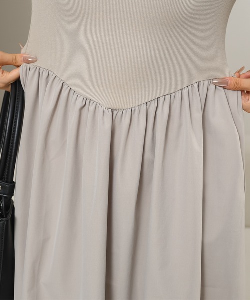 Lace Ladies（レースレディース） ワンピース ラウンドネック 切り替え