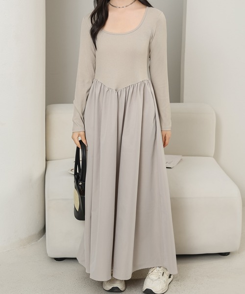 Lace Ladies（レースレディース） ワンピース ラウンドネック 切り替え