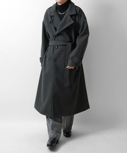 Confirm トレンチコート コート 24AW オーバーサイズ ウールライク 