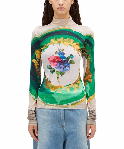 MSGM×JAN DE VIEGHER コラボレーショングラフィックトップ レディース MSGM MSGM×JAN DE VIEGHER コラボレーショングラフィックトップ