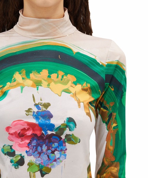 MSGM×JAN DE VIEGHER コラボレーショングラフィックトップ レディース MSGM MSGM×JAN DE VIEGHER コラボレーショングラフィックトップ