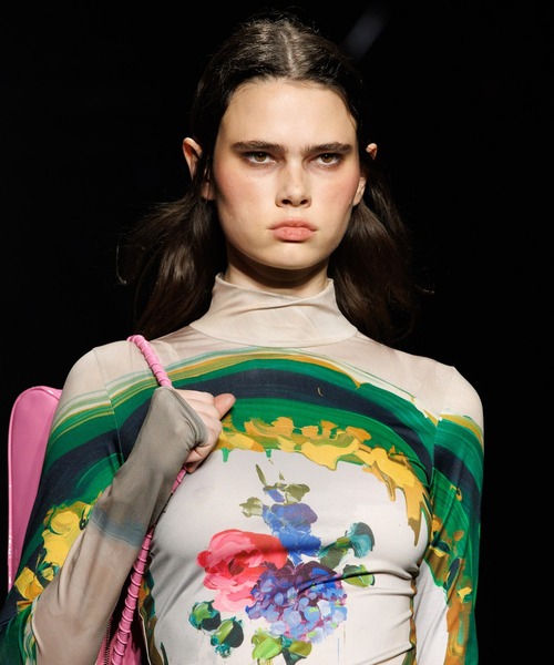 MSGM×JAN DE VIEGHER コラボレーショングラフィックトップ レディース MSGM MSGM×JAN DE VIEGHER コラボレーショングラフィックトップ