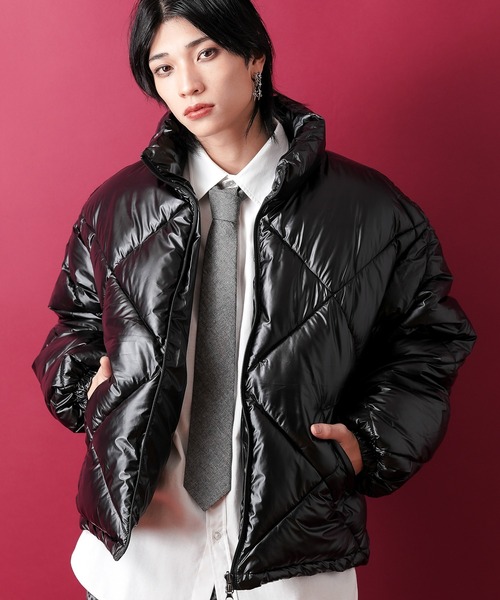 ブルゾン アウター a.p.o.v. リバーシブルキルティング中綿ジャケット