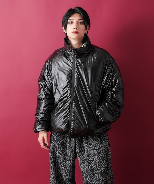 ブルゾン アウター a.p.o.v. リバーシブルキルティング中綿ジャケット