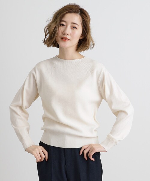 grove（グローブ） ニット セーター 「洗える」毛玉軽減ニットプル