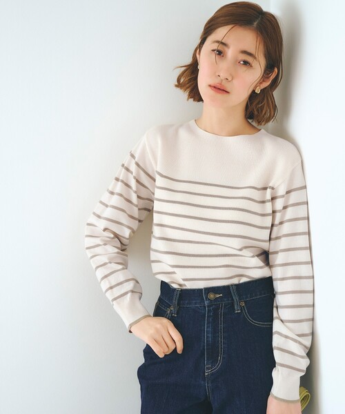 grove（グローブ） ニット セーター 「洗える」毛玉軽減ニットプル