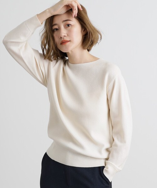 grove（グローブ） ニット セーター 「洗える」毛玉軽減ニットプル