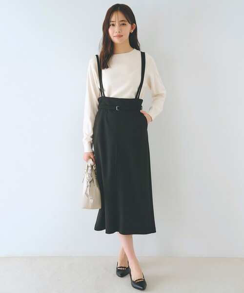 GROVE ニット SETUP可能】冬から春まで心地よく タック編みオーバーサイズニット