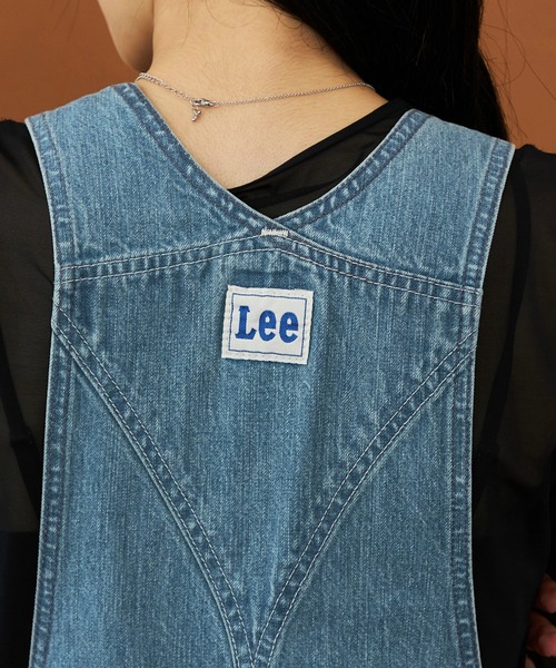 美品♡パーリーゲイツ♡Lee♡ジャンバースカート♡ブルー♡デニム♡リサイクル♡S Lee（リー） ジャンパースカート オーバーオールマキシスカート