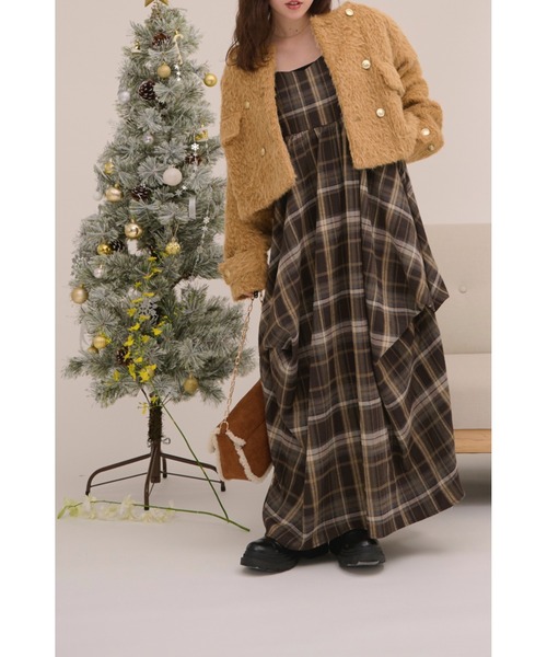 loin nuit ワンピース random drape camisole one-piece / ランダム