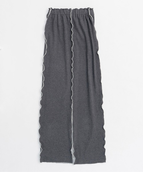 【MAISON SPECIAL】コットンリブマキシスカート MAISON SPECIAL（メゾンスペシャル） スカート Cotton Material Ribbed