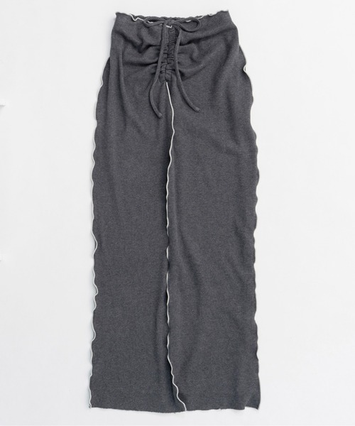 MAISON SPECIAL スカート Cotton Material Ribbed Maxi Skirt