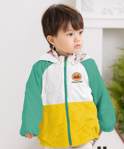 ANPANMAN KIDS COLLECTIONフード取外しリバーシブルブルゾン ANPANMAN KIDS COLLECTION ブルゾン アウター フード取外し