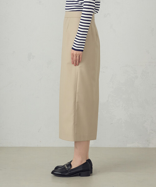 COMME CA ISM（コムサイズム） ロング スカート Iライン ラップ風