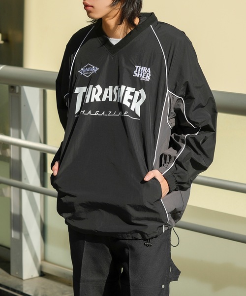 【タグ付き】スラッシャー ナイロンプルオーバー THRASHER（スラッシャー） NYLON PULLOVER TOPS/スラッシャー