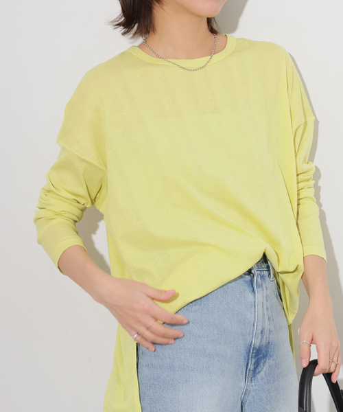 tシャツ 「追加2」別注「MILLER/ミラー」Light Prib L/S：カットソー レディース Robert P. Miller tシャツ 「追加」別注「MILLER/ミラー」Light