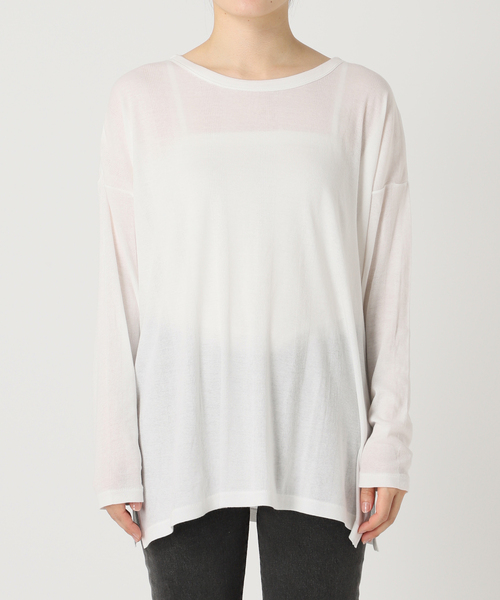 tシャツ 「追加」別注「MILLER/ミラー」Light Prib L/S：カットソー レディース Robert P. Miller tシャツ 「追加」別注「MILLER/ミラー」Light