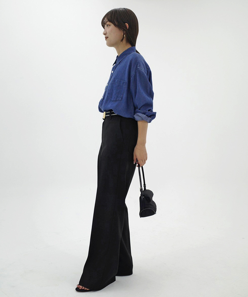 SLOBE IENA【Wrangler】WRANCHERパンツ Wrangler/ラングラー SLOBE別注 ワイドランチャー（スラックス