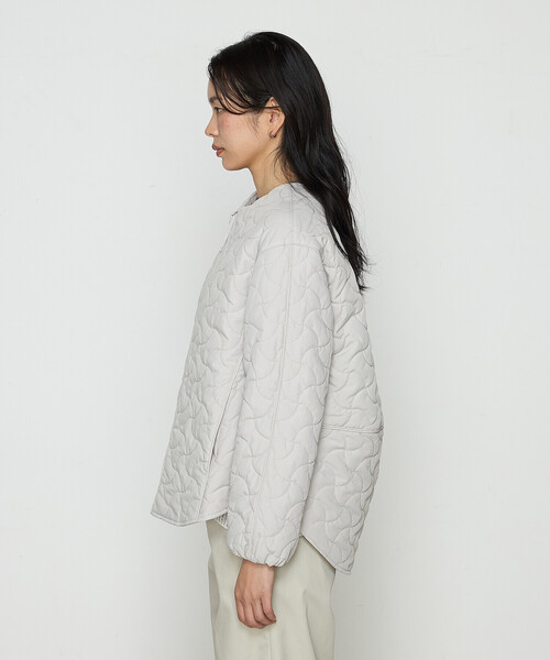 Gabardine K.T（ギャバジンK.T） ブルゾン アウター 波柄Wキルト ノー 