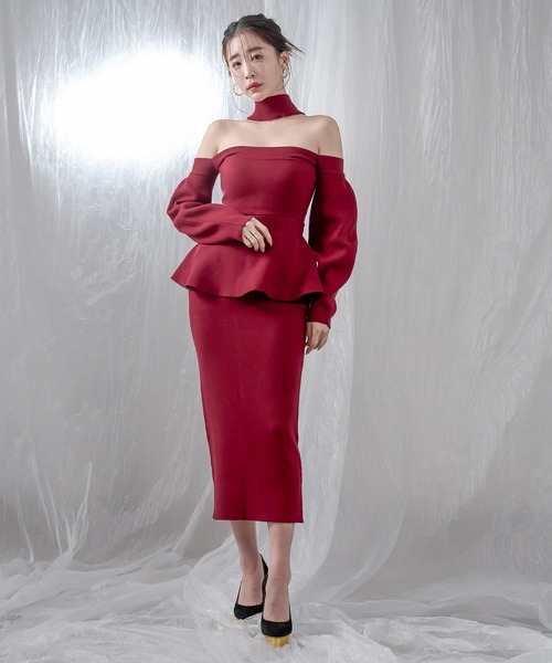 qumerry.」 ニットワンピース FREE ボルドー レディース : ZOZOTOWN  