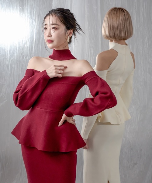 qumerry.」 ニットワンピース FREE ボルドー レディース : ZOZOTOWN  