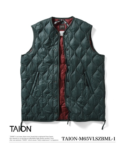 TAION ダウンベスト ベスト 「TAION（タイオン）」「ユニ