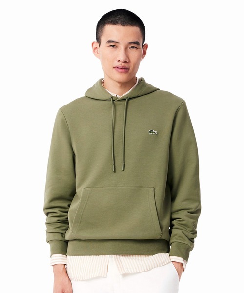大人気☆【ラコステ】エッセンシャル スウェット フーディー LACOSTE｜オーバーサイズ エッセンシャルスウェットフーディー