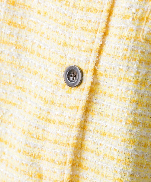 「VICKY」 ツイードジャケット M ブルー レディース_画像9