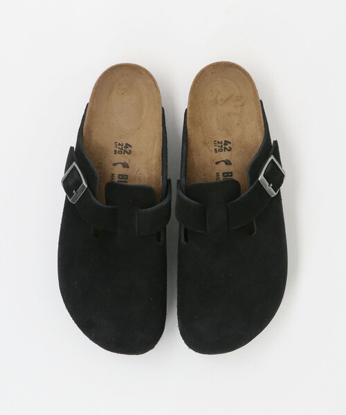 最終値下 新品、未使用 ビルケンシュトック  ボストン スエード 黒 42 27 Boston / ボストン スムースレザー ブラック | BIRKENSTOCK
