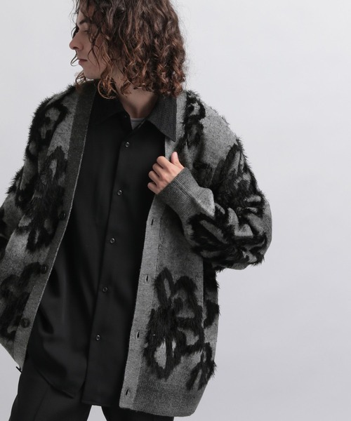 HARE（ハレ） ニットカーディガン MEDIUM ブルー系その他 メンズ