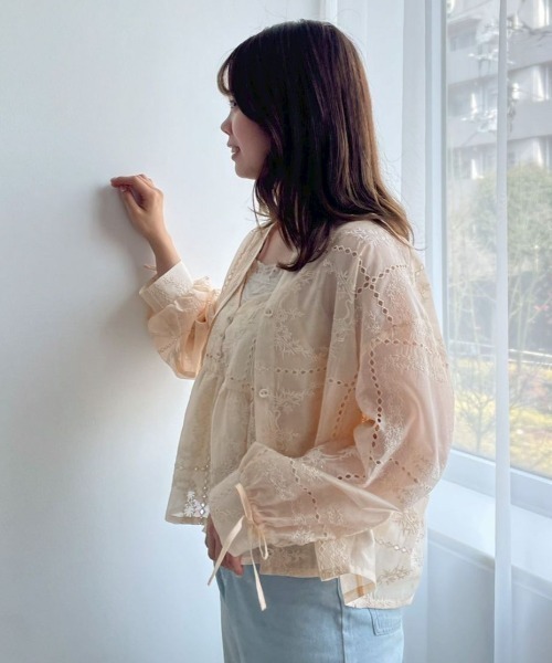 flower（ファッション） キャミソール ノスタルジーエンブロイダリー