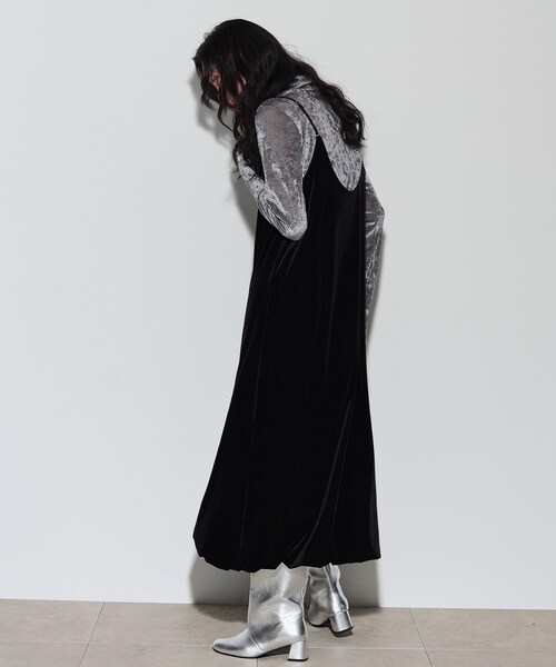 「GALLEST」 キャミソールワンピース 34 ブラック レディース_画像7