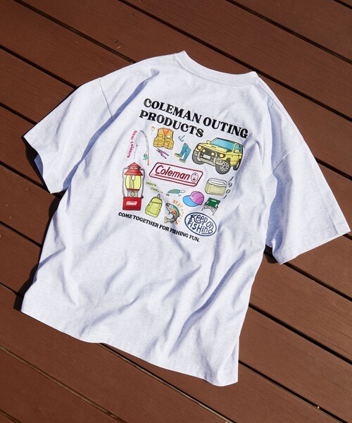 Coleman（コールマン） tシャツ 別注 coleman fishing goods SS TEE