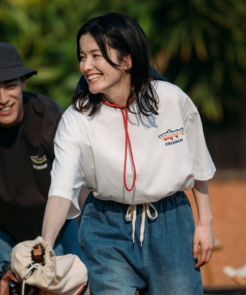 Coleman（コールマン） tシャツ 別注 coleman fishing goods SS TEE