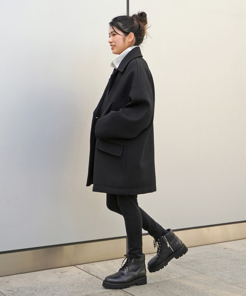 AP STUDIO ピーコート 38 ブラック レディース : ZOZOTOWN Yahoo!店