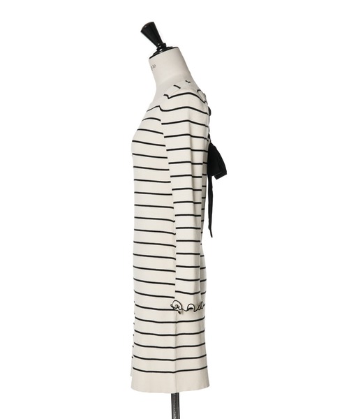 ワンピース her lip to Her lip to ワンピース Half Zip Knit Mini Dress : ZOZOTOWN