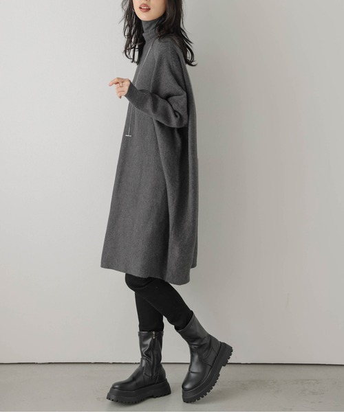 「SUGAR BISKET」 「La-gemme」ニットワンピース フリー ブラック レディース_画像8