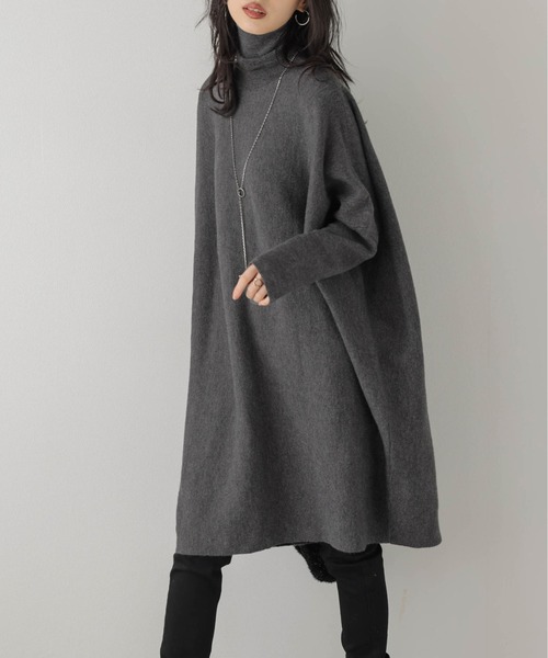 「SUGAR BISKET」 「La-gemme」ニットワンピース フリー ブラック レディース_画像9