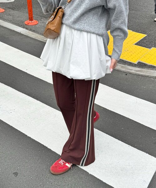 CIAOPANIC パンツ トラックラインフレアパンツ レディース