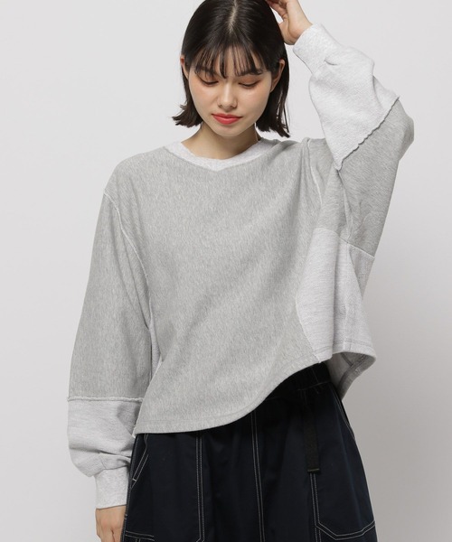 トップス nico niko and… 「niko and」 スウェットカットソー MEDIUM グレー