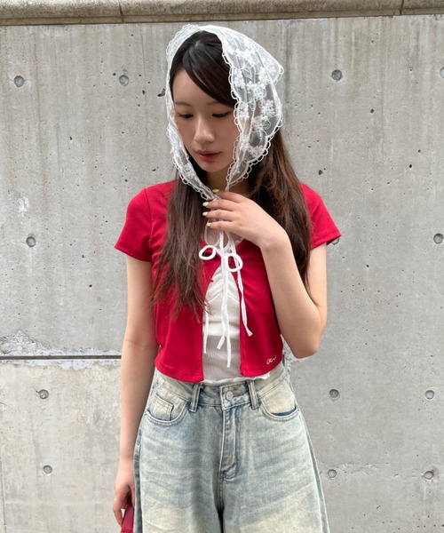 tシャツ 「2025SS」マルチフリルカットソー「取り外し可能/洗える」 レディース セール】【2025SS】マルチフリルカットソー【取り外し可能