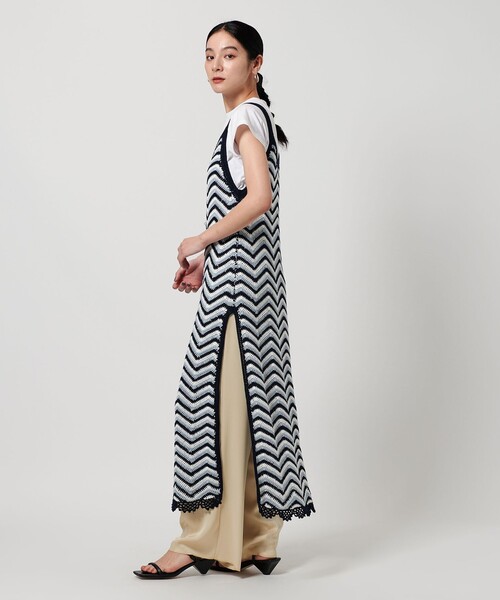 未使用^_^BY別注★loganニットワンピース LOGAN knitting mills ワンピース 「別注」「LOGAN mills