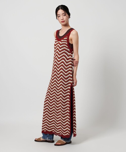 未使用^_^BY別注★loganニットワンピース LOGAN knitting mills ワンピース 「別注」「LOGAN mills