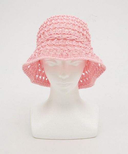 帽子 ハット レディース an meets zakka ザクザクメッシュ編みクロシェ