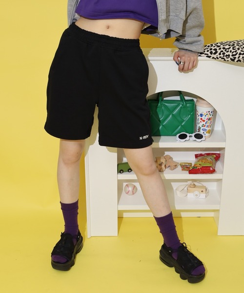NERDY ハーフパンツ ワイドパンツ パンツ エッセンシャルスウェット