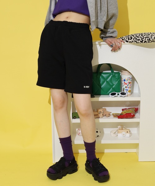 NERDY パンツ エッセンシャルスウェットハーフパンツ メンズ