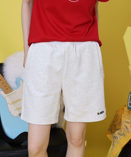 NERDY パンツ エッセンシャルスウェットハーフパンツ メンズ