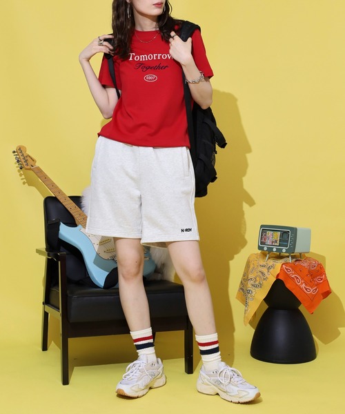 NERDY パンツ エッセンシャルスウェットハーフパンツ メンズ