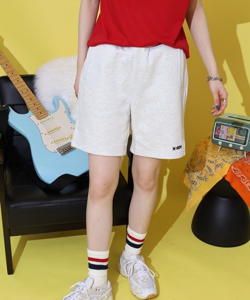 NERDY パンツ エッセンシャルスウェットハーフパンツ メンズ