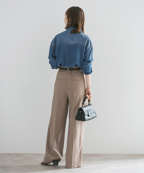 NOBLE（ノーブル） ブラウス シャツ 「追加」スージングデニムビッグ